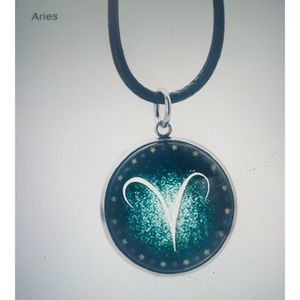 ARIES GLOW IN THE DARK ZODIAC HOROSCOPE STAR SIGN NECKLACE